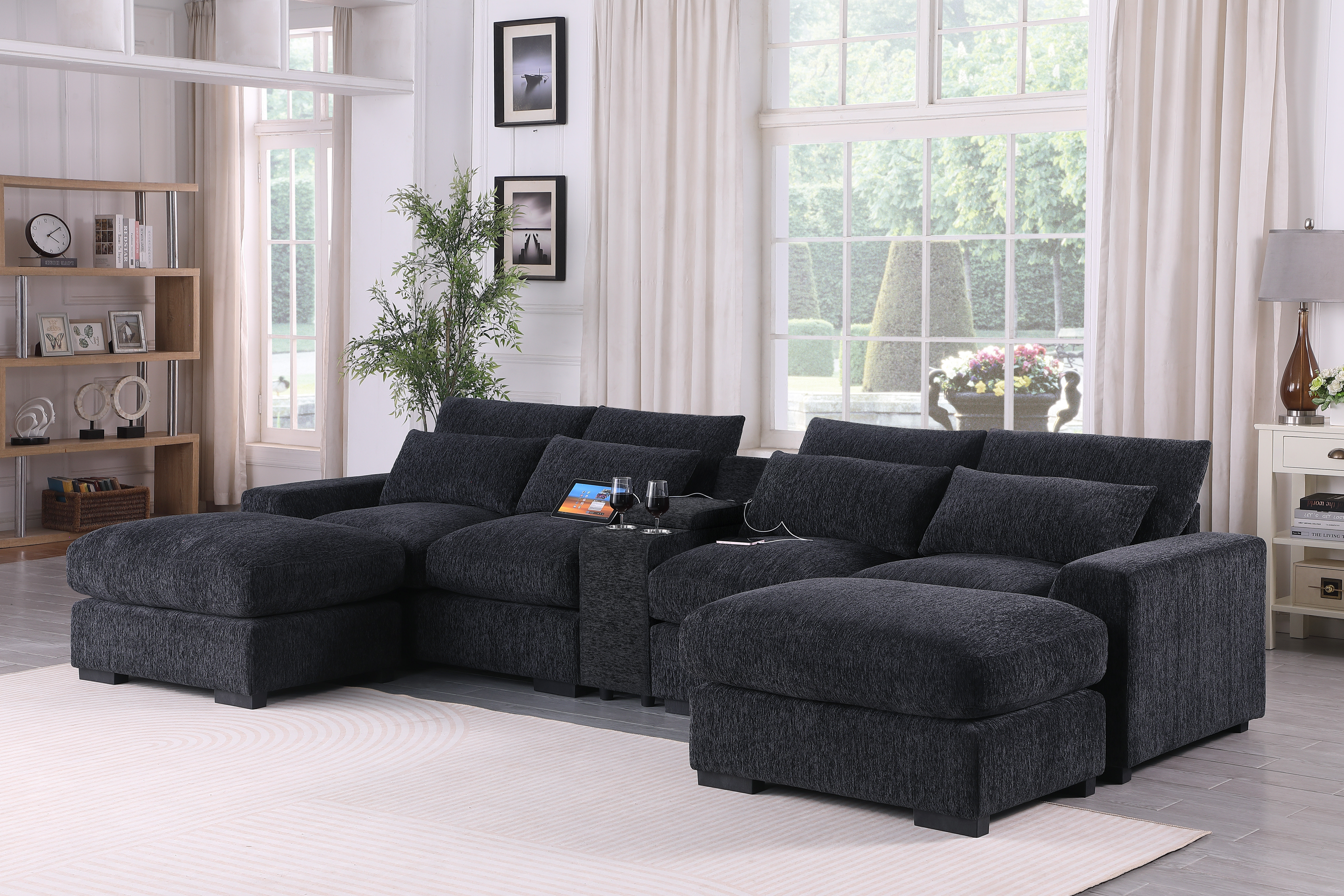 Nyeisha Piece Upholstered Sofa & Chaise