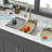 White Quartz Composite Drop In Kitchen Sink - 33X22", Waterfall Appeal, Pull-Out Faucet & Different Accessory Assemblies For Workstation 33X22" Elegance, Faucet, With Multiple Combos