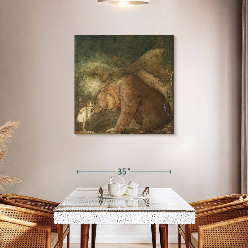 Kelan Poor Little Bear, 36" H x 36" W