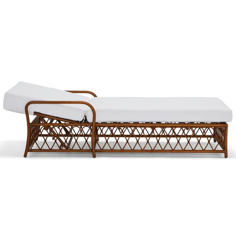 Cane Outdoor Chaise Lounge, Graphite