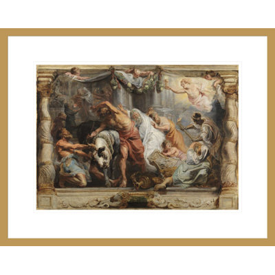 «The Triumph of the Eucharist over Idolatry» par Peter Paul Rubens, impression giclée encadrée