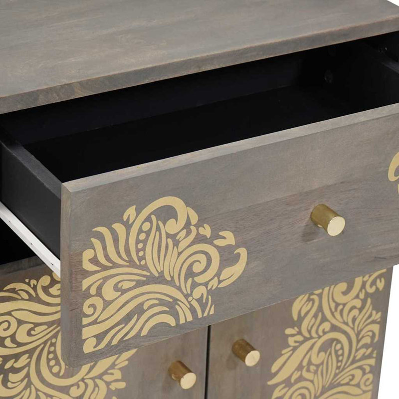 50cm W Solid Wood Bedside Table