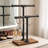 Freestanding Two Arm Towel Holder for Bathroom and Kitchen Countertop, Rustic Industrial Swivel Hand Towel Rack with Solid Wood Base