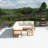 80" Acacia Solid Wood Outdoor Patio Sofa With Removable Cushion-509086861