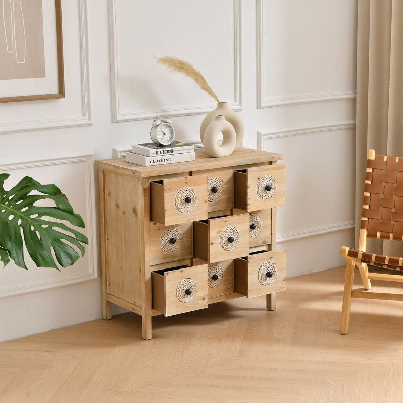 Commode d'appoint 9 tiroirs Apothecary