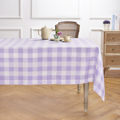 Buffalo Check - 100% Pure Linen Tablecloth