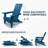 Foldable Adirondack Chair, HIPS All Weather Outdoor Patio Chair-69851360