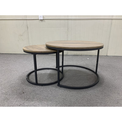 Ensemble de 2 tables basses gigognes pour le salon et la chambre à coucher
