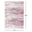 Tapis rose à motif abstrait Agassiz-320397339