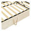 Lit de jour simple tapissier avec couchette escamotable, beige-618347967