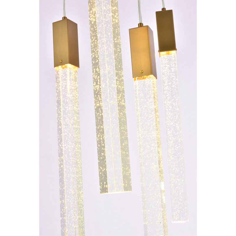 Aliha 10 - Light Kitchen Island Pendant, Satin Gold