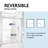 CS 50- 54W x 76"H Double Sliding Semi-Frameless Glass Shower Door with 5/16" (8mm) Clear Tempered Glassr, Stainless Steel Hardware, Perfect Adjustment Uneven Walls-105786446