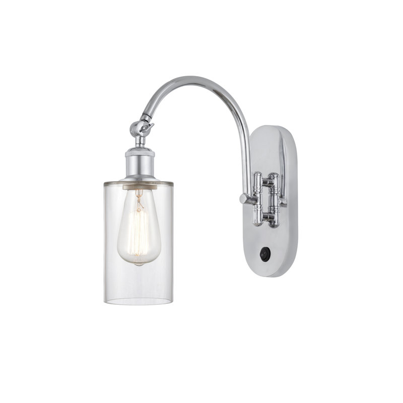 Bras pivotant en acier Ervine, DEL, Chrome poli