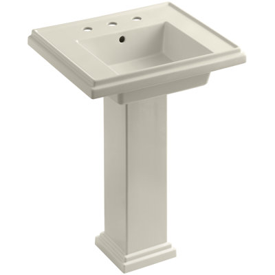 Tresham Fireclay Pedestal Bathroom Sink