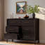 Commode avec 6 tiroirs et poignées dorées-2081860921
