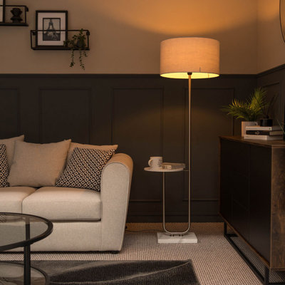 132.5cm Chrome Arched Floor Lamp