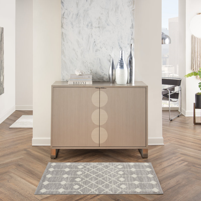 Brahn Geometric Indoor Rug, Rectangle 3' x 5'