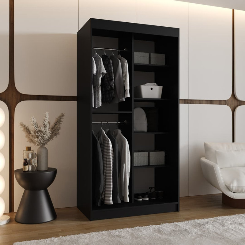 Cashmere Wardrobe - Affordable Calm for Small Spaces, Black