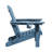Dalson 5-Piece Plastic Adirondack Chair with Side Table and Ottomans-95981044