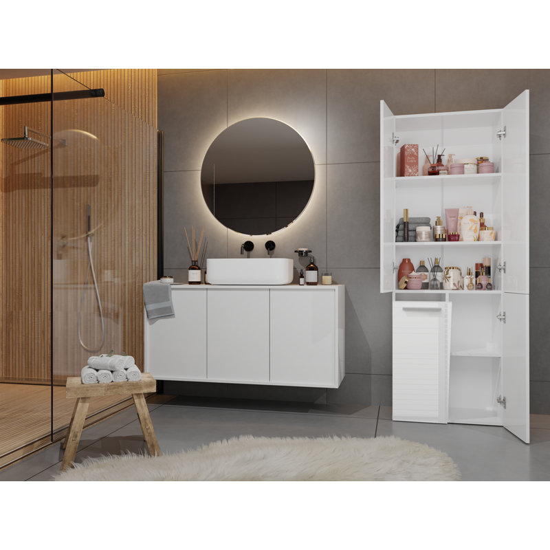 Accent Cabinet, White High Gloss