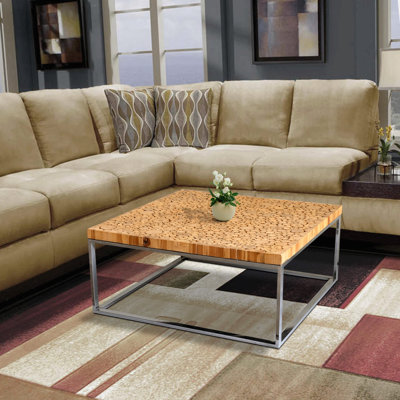 Avigdor Glass Top Single Coffee Table