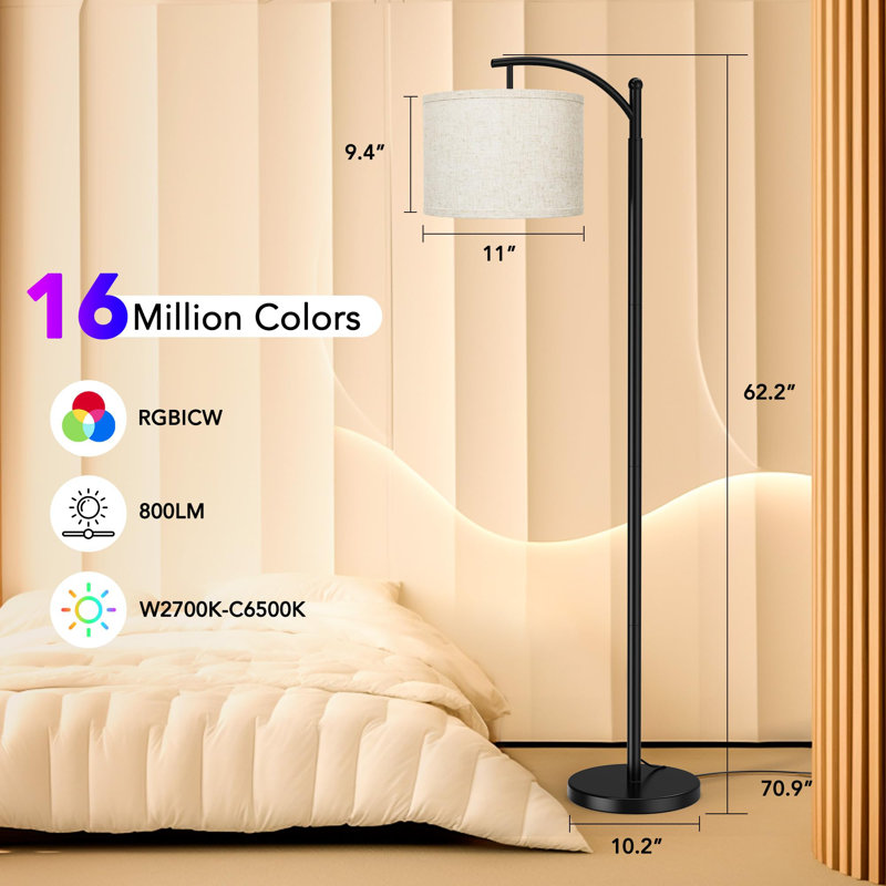 Lampadaires avec ampoule intelligente Matter, Rgb + Températ
