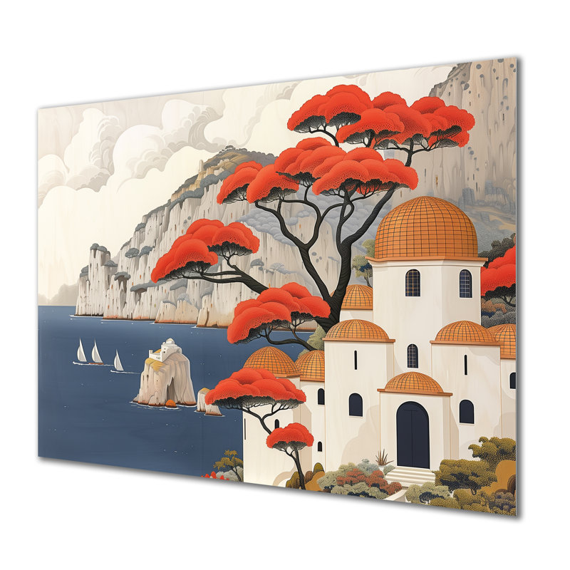 Ambriel - Italie, impression d'art mural, H 34 po x l 44 po x P 1,5 po, Métal métal