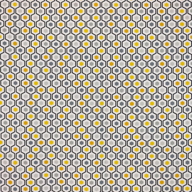 Bees Knees 100% Cotton Fabric, Dijon