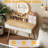 Cool Vanity Desk With 3 Open Shelves And 4 Drawer Storage For Bedroom Classy Dressing Table Drawers