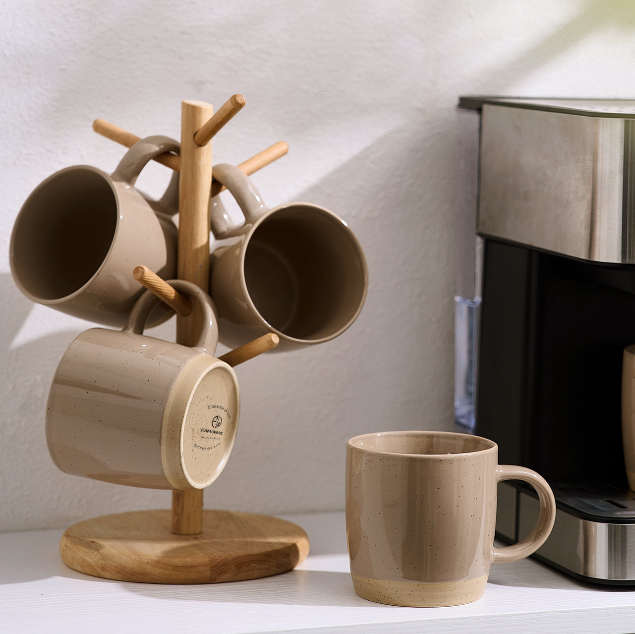 Daytona Stoneware Mug, Brown