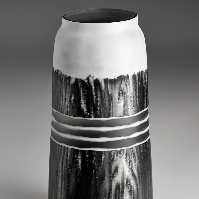 Borneo Handcrafted Table Vase 1, 14.25" H x 6.75" W x 6.75" D