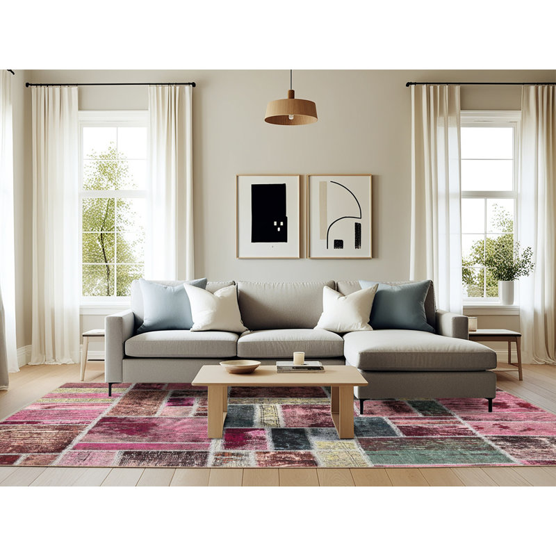 Abstract Indoor Rug, Rectangle 6' x 9'