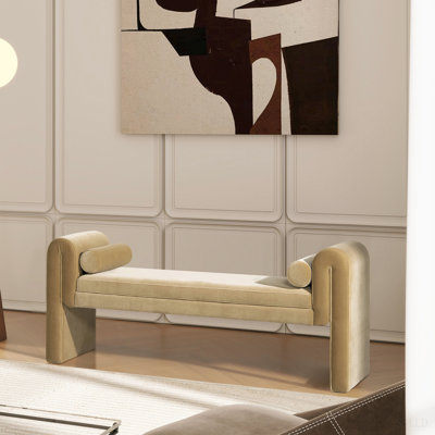 Banc avec accoudoirs arqués 60,5 po Mason