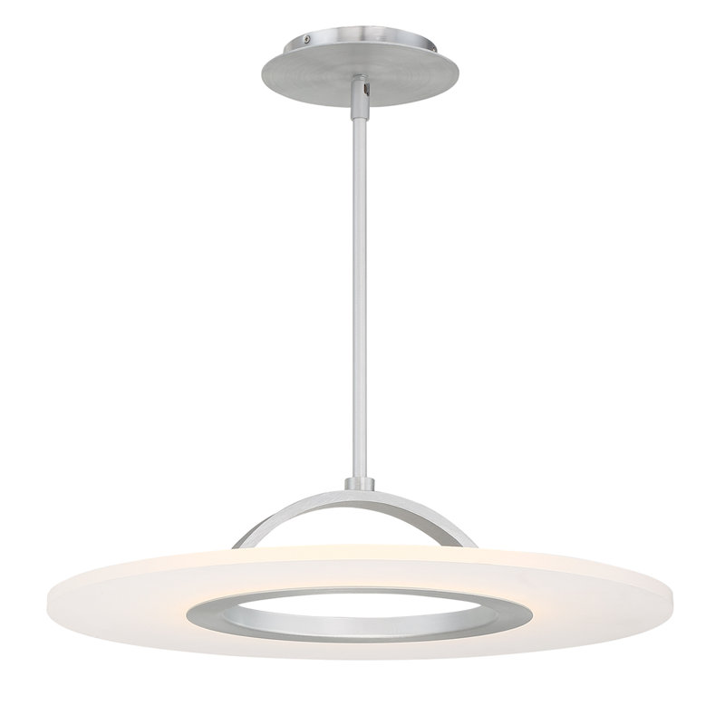 Elektron 1 - Light Semi Flush Mount, Brushed Aluminum