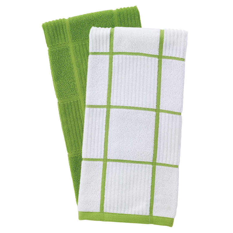 T-fal Parquet Kitchen Towel, Green