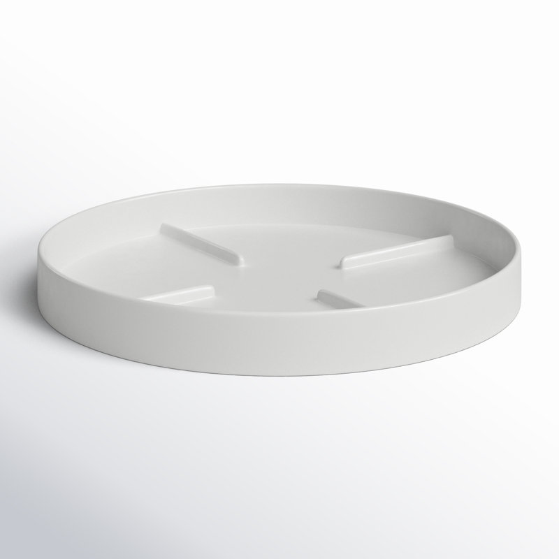 Noha Saucer, Blanc, H 1 po x l 11 po x P 11 po
