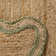 Ayanne Hand-Braided Scalloped Jute Sage Green Indoor Area Rug with Non-skid Backing