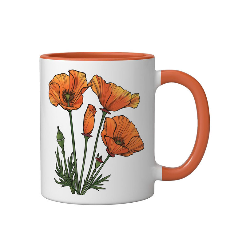 Ceramic Coffee Mug, Orange