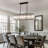 Demeko 6 - Light Dimmable Kitchen Island Pendant Square / Rectangle Chandelier