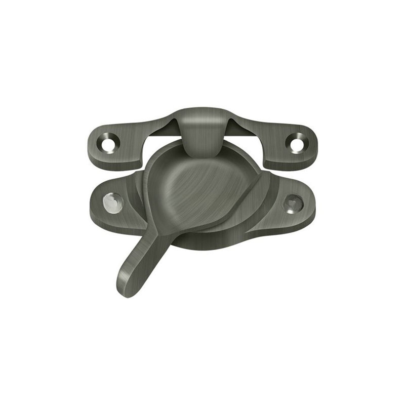 Serrure de fenêtre Deltana WLS9U15A; 1-1 / 16 po x 3 po; Finition nickel antique, Nickel antique
