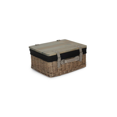 Wicker Gift or Storage Hamper with Lining