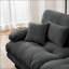 Canapé modulaire en U modulaire en forme de U avec 2 repose-pieds, salon à assise profonde | Gris ardoise | Chenille-927884040