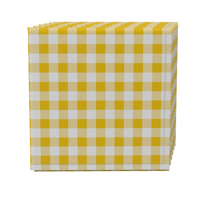 Square Plaid Cotton Twill Tablecloth