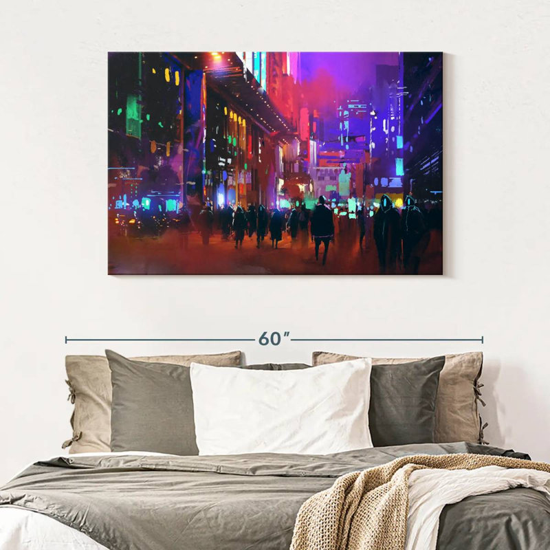 Sci-Fi City, 32" H x 48" W