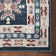 Beliz Southwestern Machine Washable Area Rug in Gray/Navy Blue