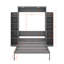 Lit escamotable double avec lumières DEL et tablettes-1637940227