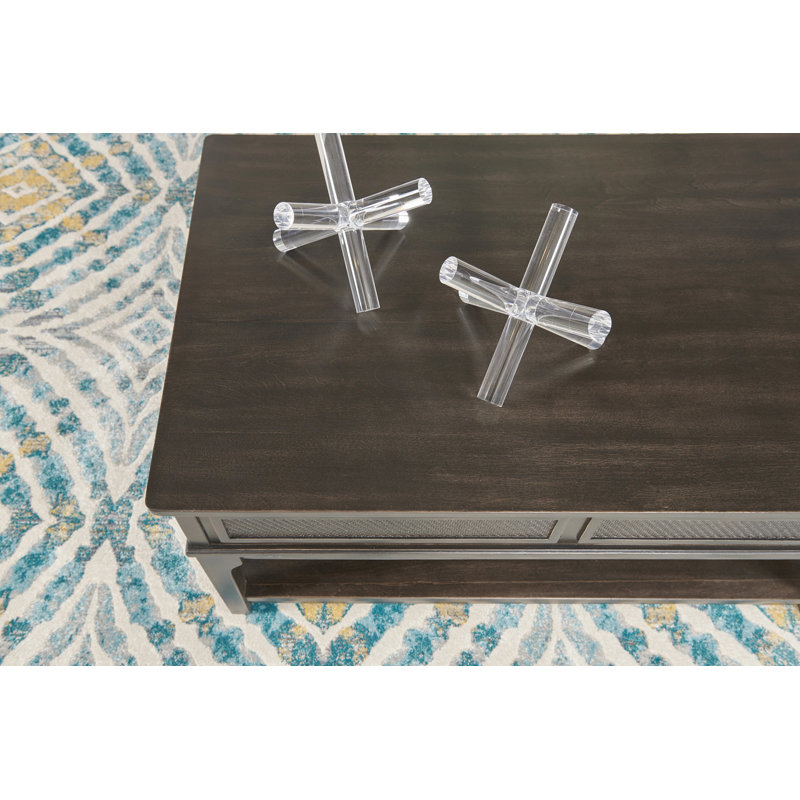 Rectangular Lift Top Drawer Coffee-classic, Black