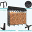 Breauna 185cm W Metal Log Rack
