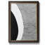 «Black & White Abstract II», peinture sur toile encadrée-73393292