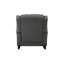 Chaise berçante, densité de mousse D18 / 24, plancher de 8 po, ensemble de chaise berçante en tissu gris de 79 lb, capacité de poids de 220 lb, hauteur de 36,93 po